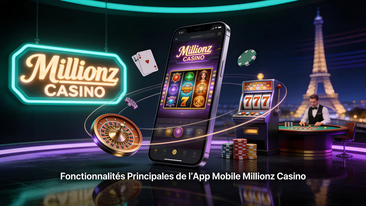 Fonctionnalités Principales de l'App Mobile Millionz Casino — millionz casino en France